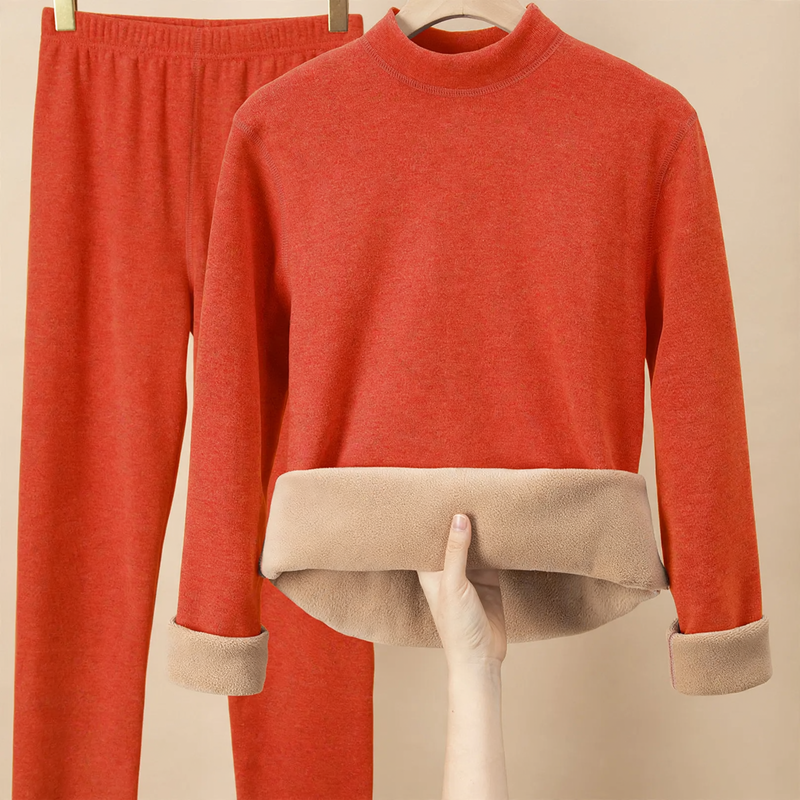 Fleece Lined Thermal Underwear Set, Unisex