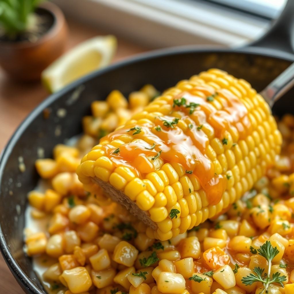 Creamy Honey Butter Skillet Corn Recipe for Easy Dinner – 30-Minute Family Favorite finished