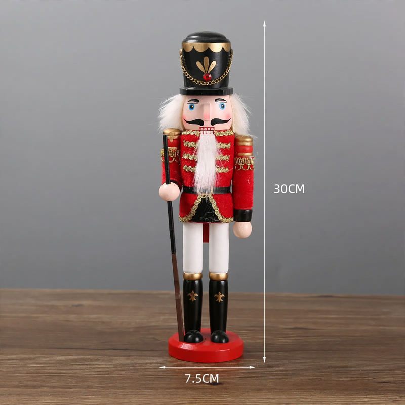 Nussknacker-Figur aus Kiefernholz, europäischer Stil