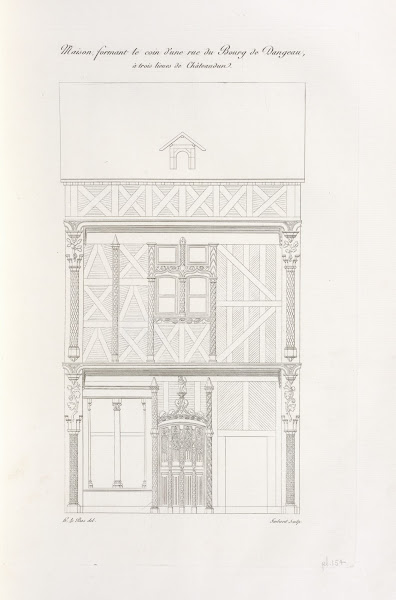 Maison formant le coin dune rue du Bourg de Dangeau à trois lieues de Châteaudun