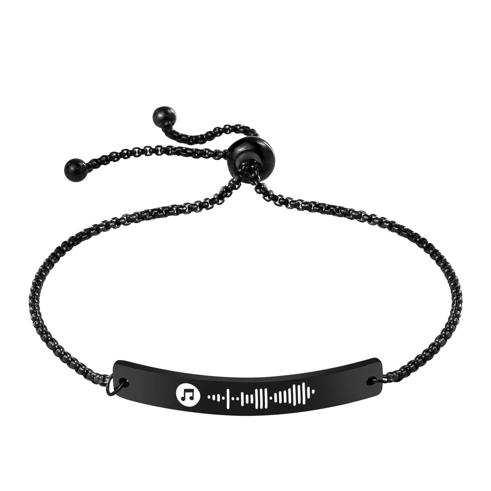 Edelstahlarmband mit geometrischem Design