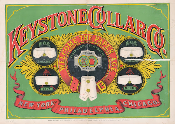 Keystone Collar Co welcome to the paper age 1870
