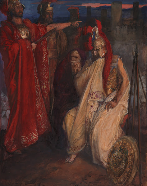 Troilus and Cressida Before Agamemnons Tent Cressida and her uncle 1906