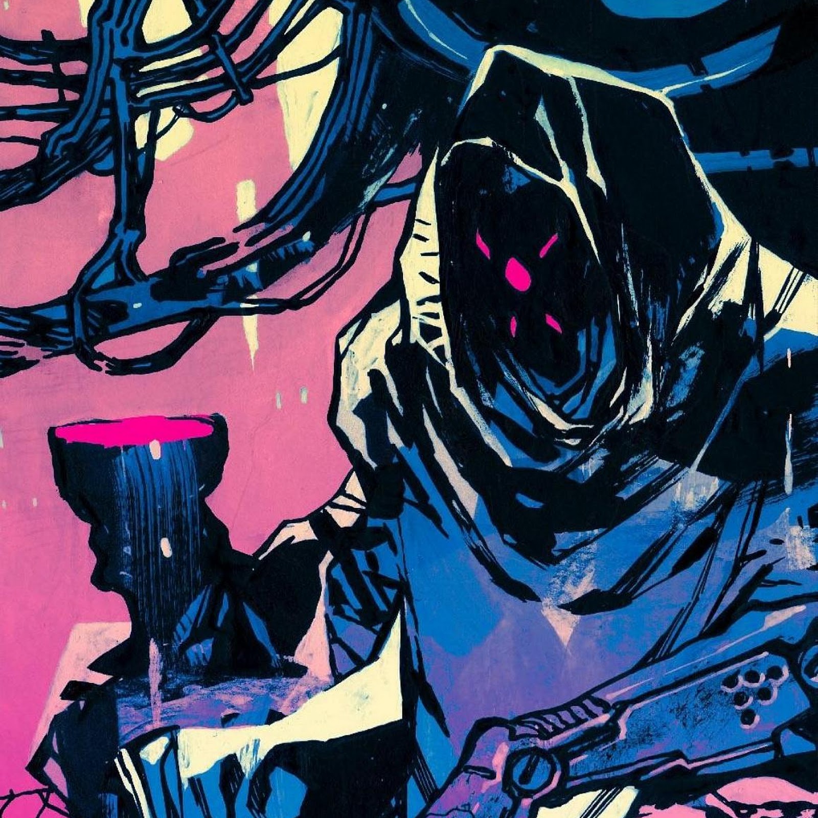 Download Jack From Ghostrunner Sitting Full HD iPhone