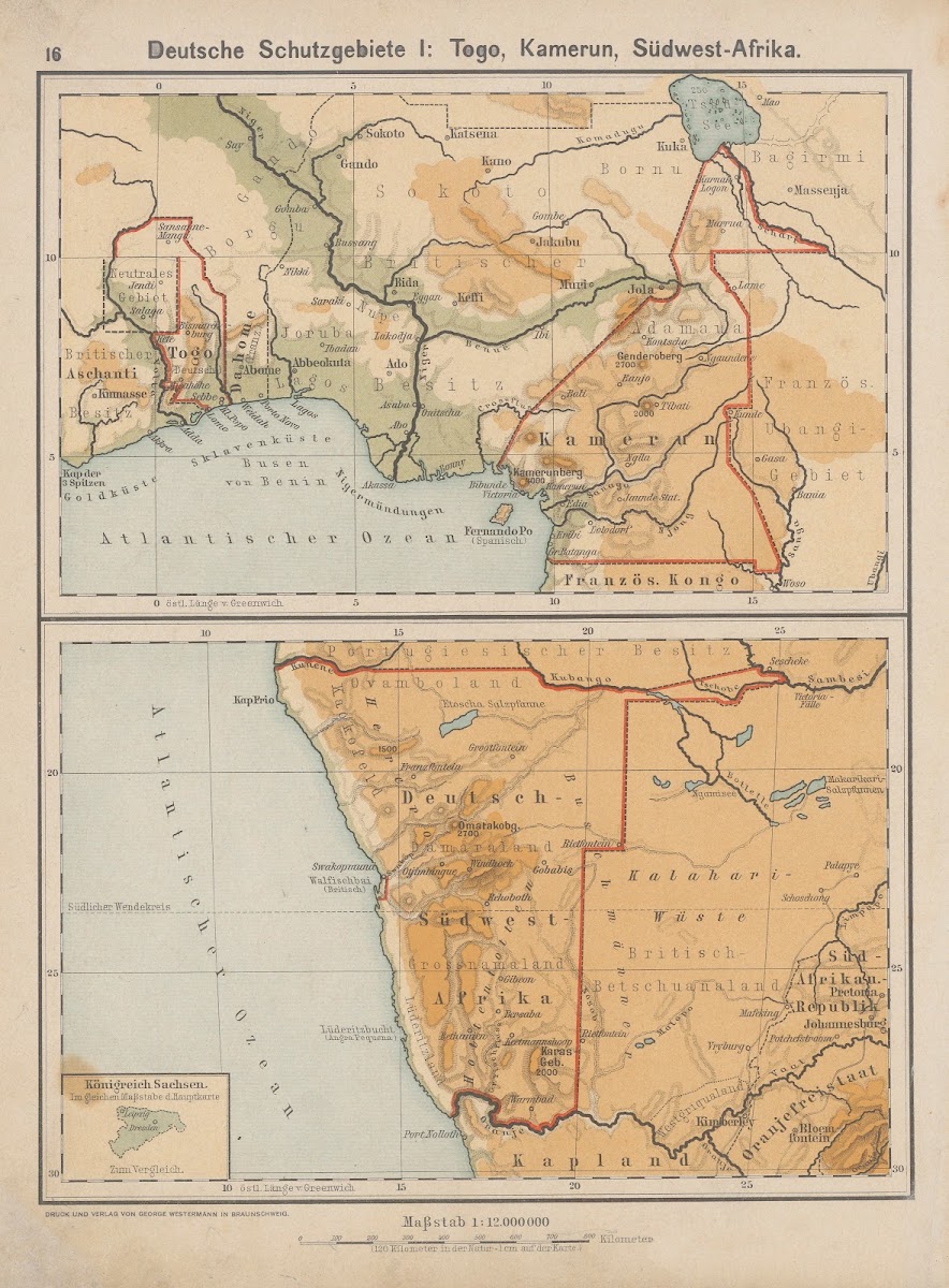Deutsche Schutzgebiete I Togo Kamerun und Sudwest Afrika 1898