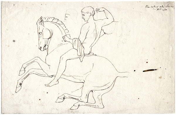 Horseman after the north frieze of the Parthenon
