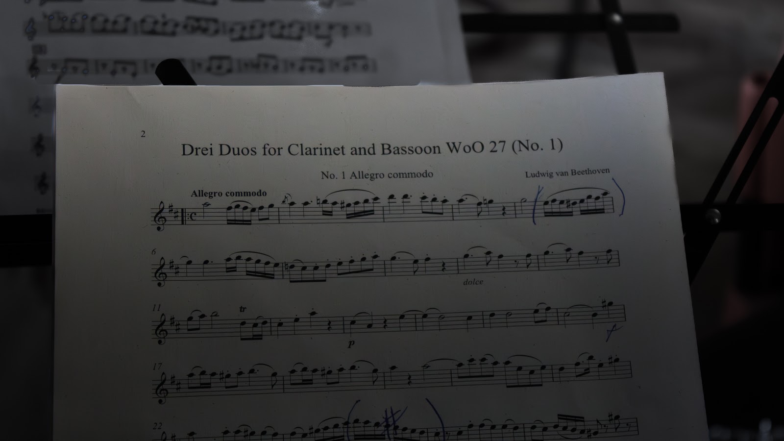Partitura Dueto