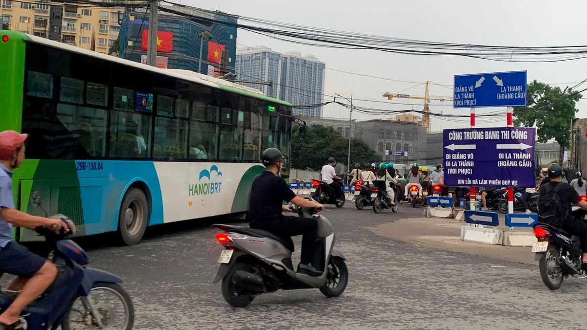Điều chỉnh giao thông đường La Thành phục vụ thi công Vành đai 1 - Đài Phát thanh và truyền hình Hà Nội