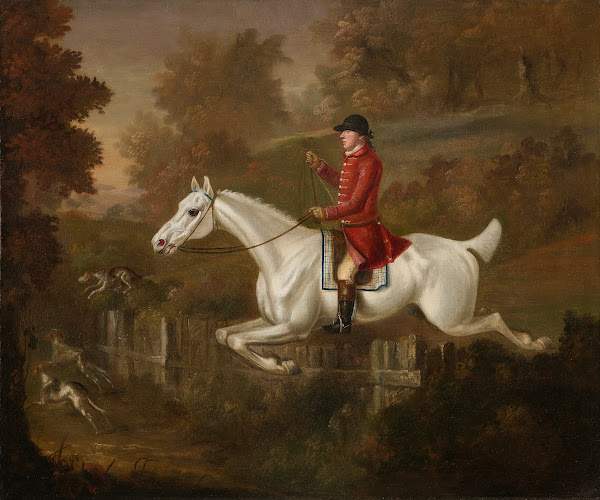 Major Spode taking a fence