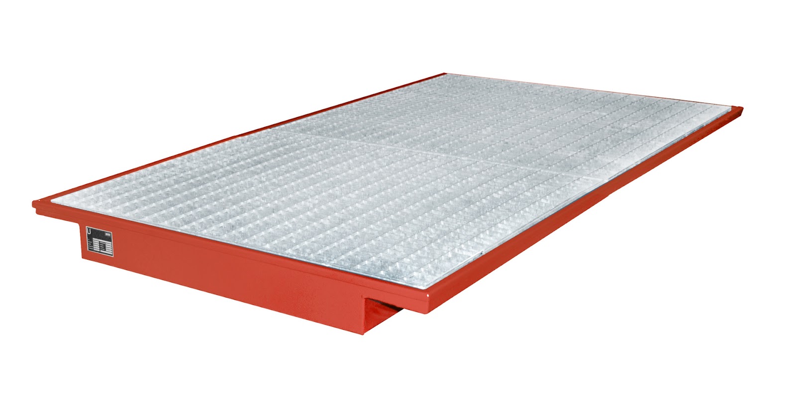 Hangende opvangbak EHW 2200, gelakt, Vuurrood
