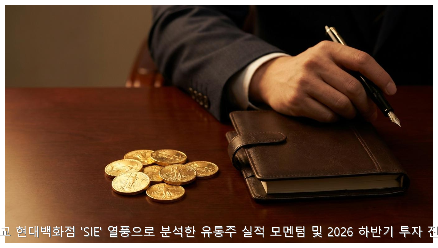 판교 현대백화점 'SIE' 열풍으로 분석한 유통주 실적 모멘텀 및 2026 하반기 투자 전략 핵심 안내 및 분석 인포그래픽 (6)