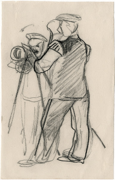 Twee straatmuzikanten