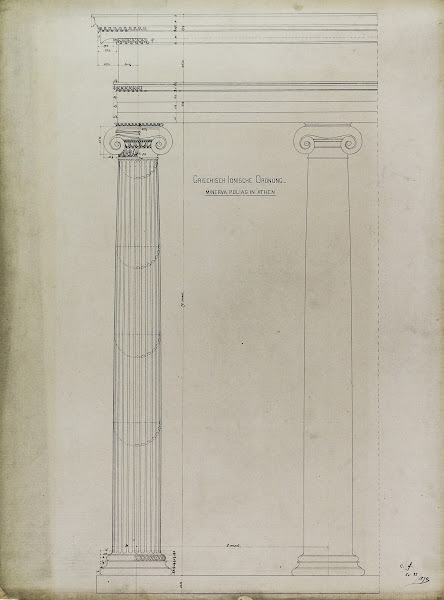 Orders of Architecture Greek Ionic Order from the Temple of Minerva Polias Athen