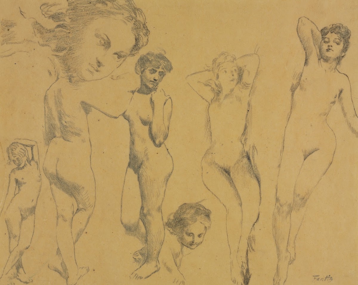 Studies of Female Nudes c 1895
