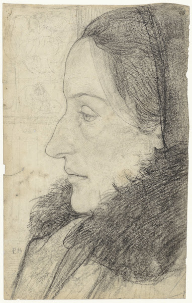 Portret van een vrouw van opzij 1878   1938