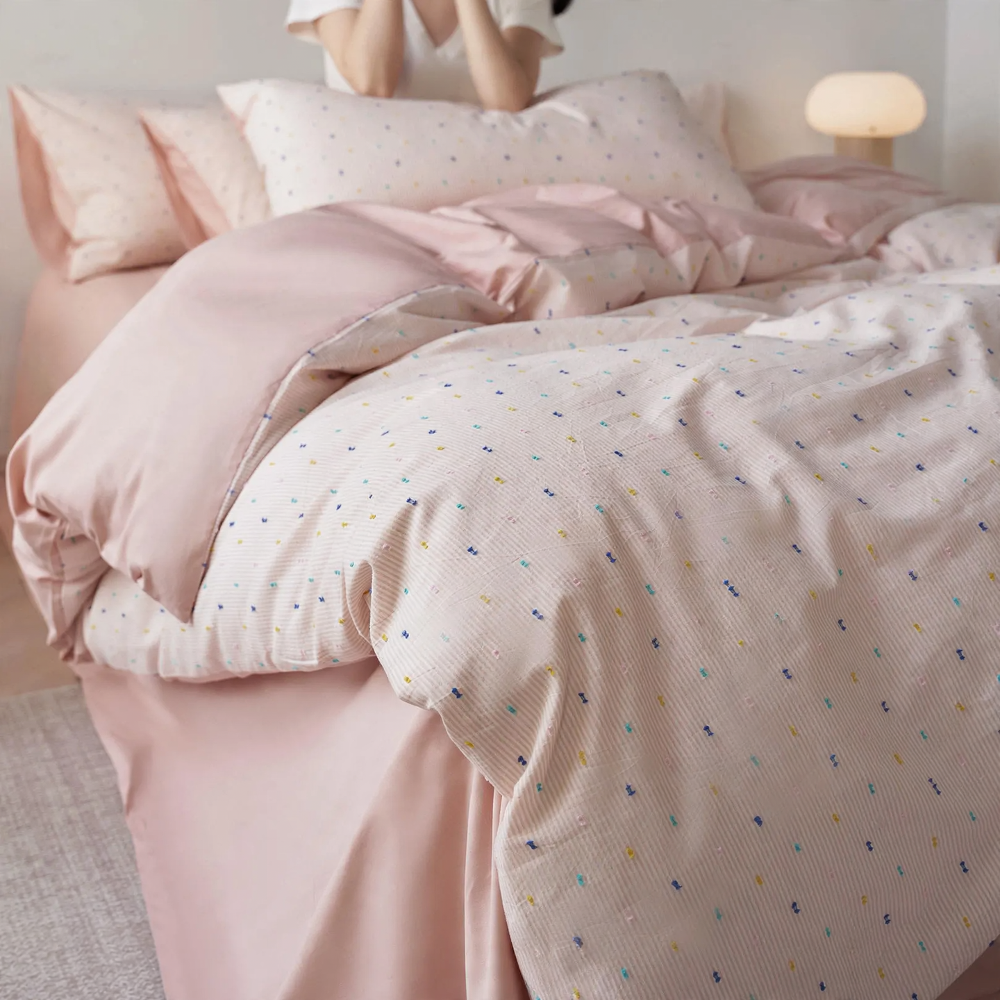 Cotton Bedding Set, 4-piece, Cutting Patterns