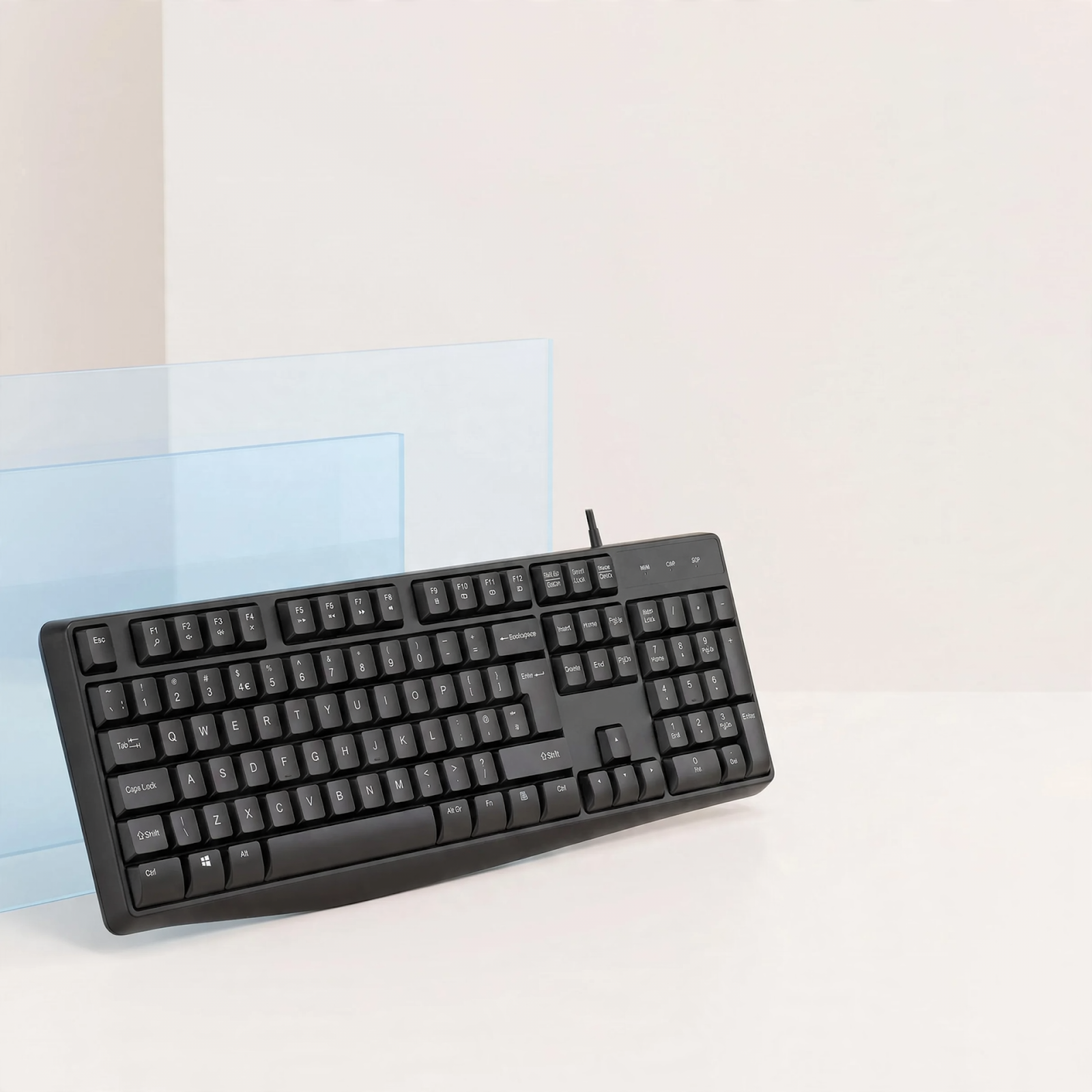 Wired Silent Keyboard for Office and Gaming