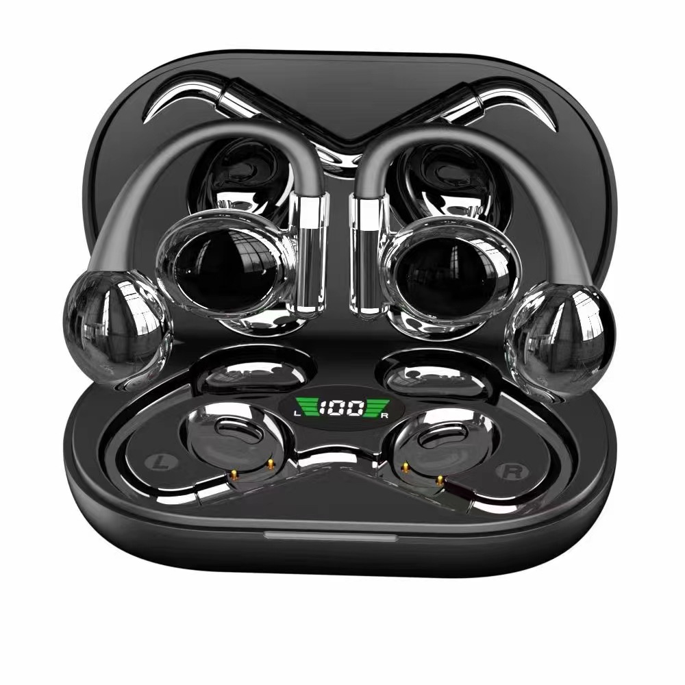 Open Bluetooth earbuds with ear hook, noise cancellation