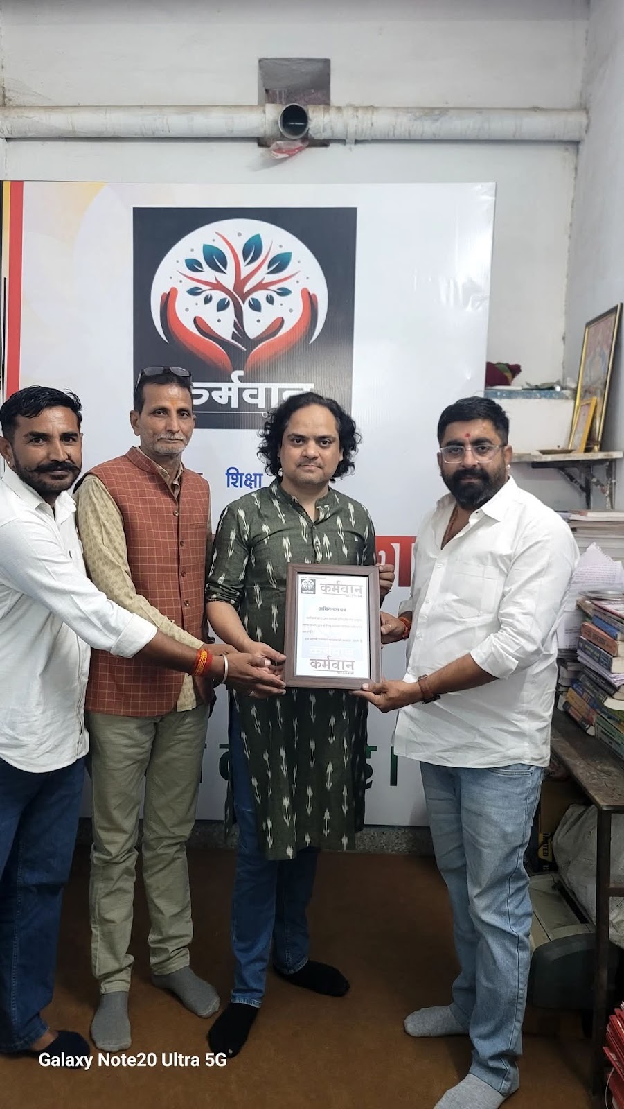 नक्षत्रों की चाल बताने वाले श्री प्रदीप किराडू का भव्य स्वागत किया गया