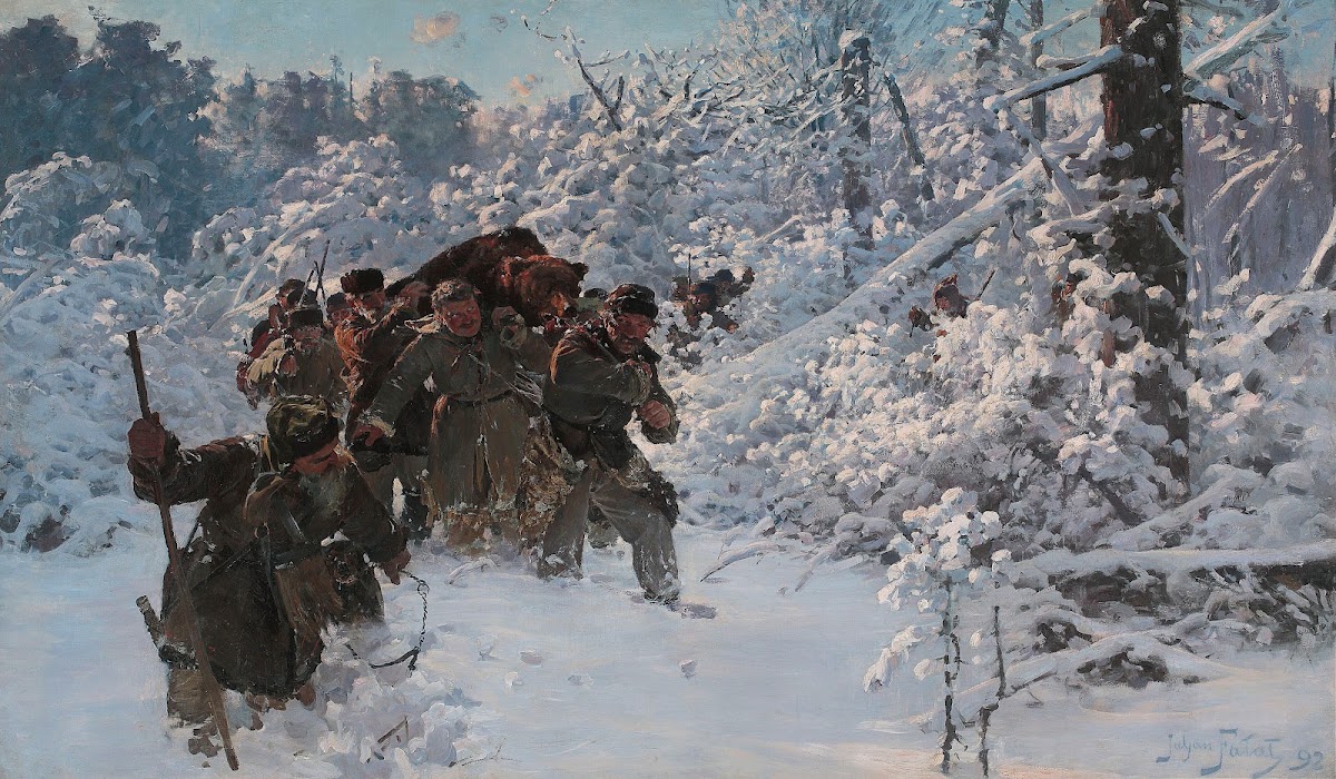 Return from the bear hunt 1892