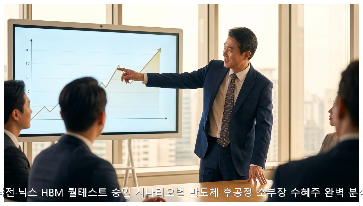 삼전·닉스 HBM 퀄테스트 승인 시나리오별 반도체 후공정 소부장 수혜주 완벽 분석 핵심 안내 및 분석 인포그래픽 (7)