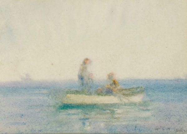 Two Figures In A Boat