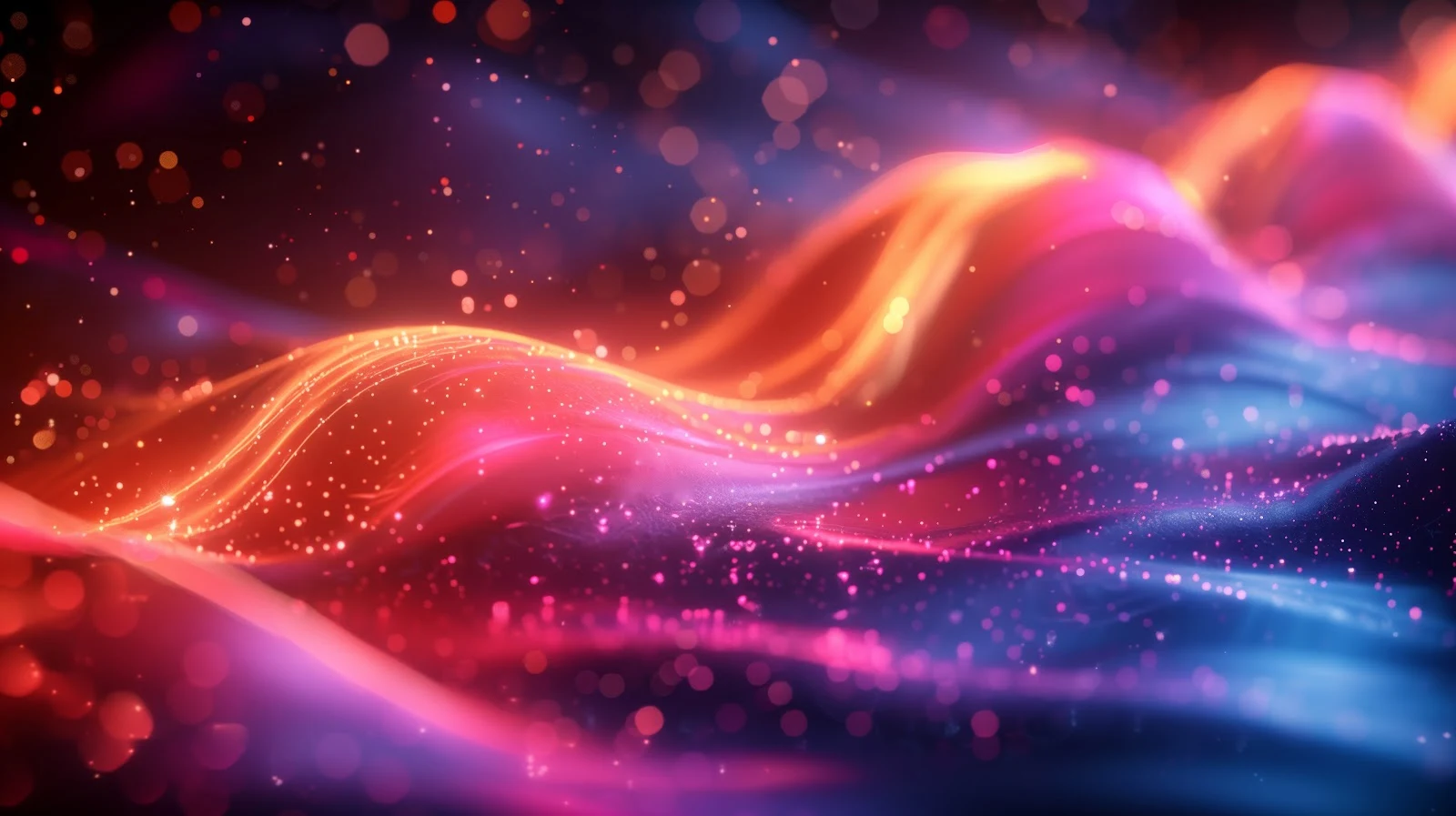 A Stunning Ai Art, Illustration, Colorful, Abstract, Waves 5K Desktop and Mobile Wallpaper Background (5824x3264)