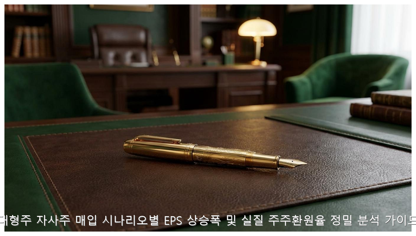 대형주 자사주 매입 시나리오별 EPS 상승폭 및 실질 주주환원율 정밀 분석 가이드 핵심 안내 및 분석 인포그래픽 (3)