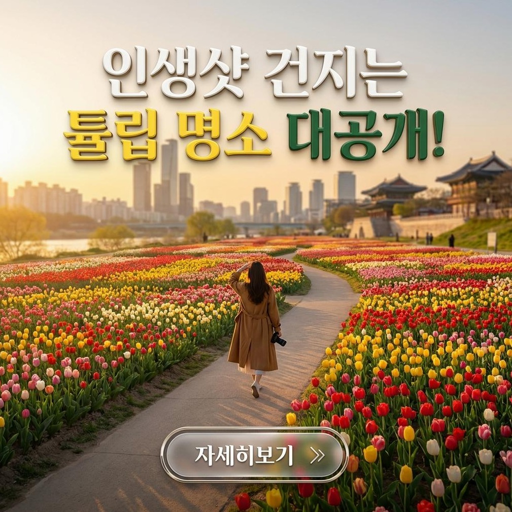2026 중랑천 용비쉼터 튤립: 서울숲 대안 명소 분석