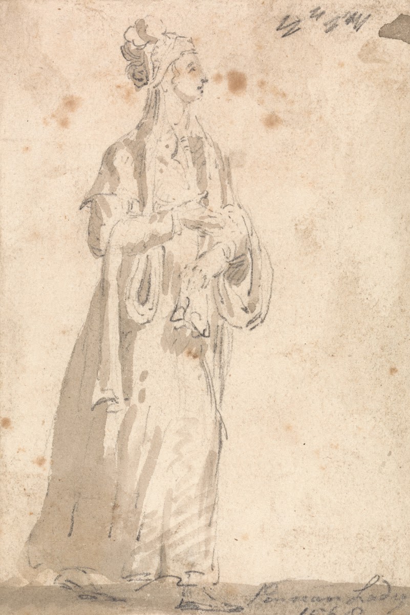 Figure Costume Study Persian Lady in 1568 between 1793 and 1795