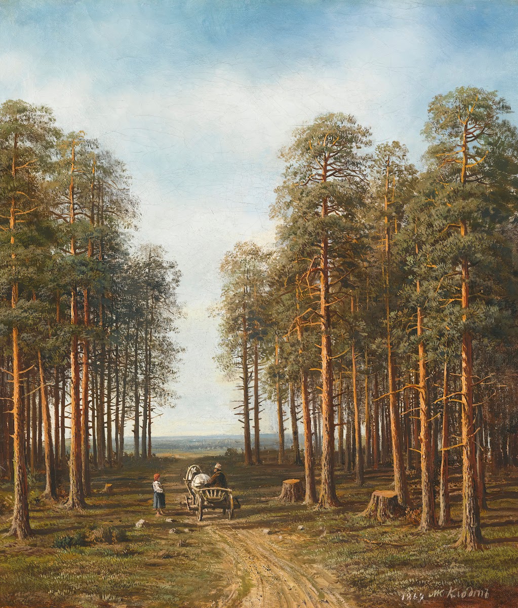 Path Through The Pine Forest 1869