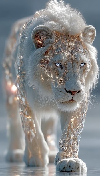 White Lion Art Picture