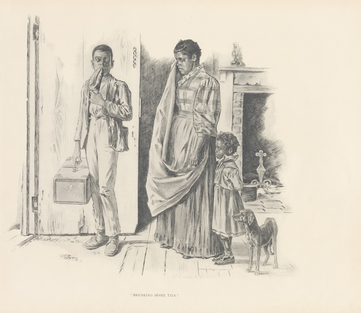 Breaking home ties 1899
