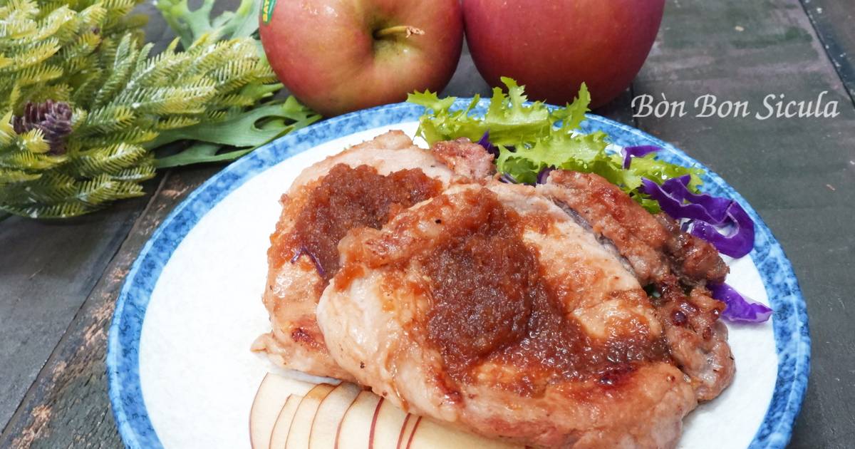 Cotlete Heo Sốt Táo