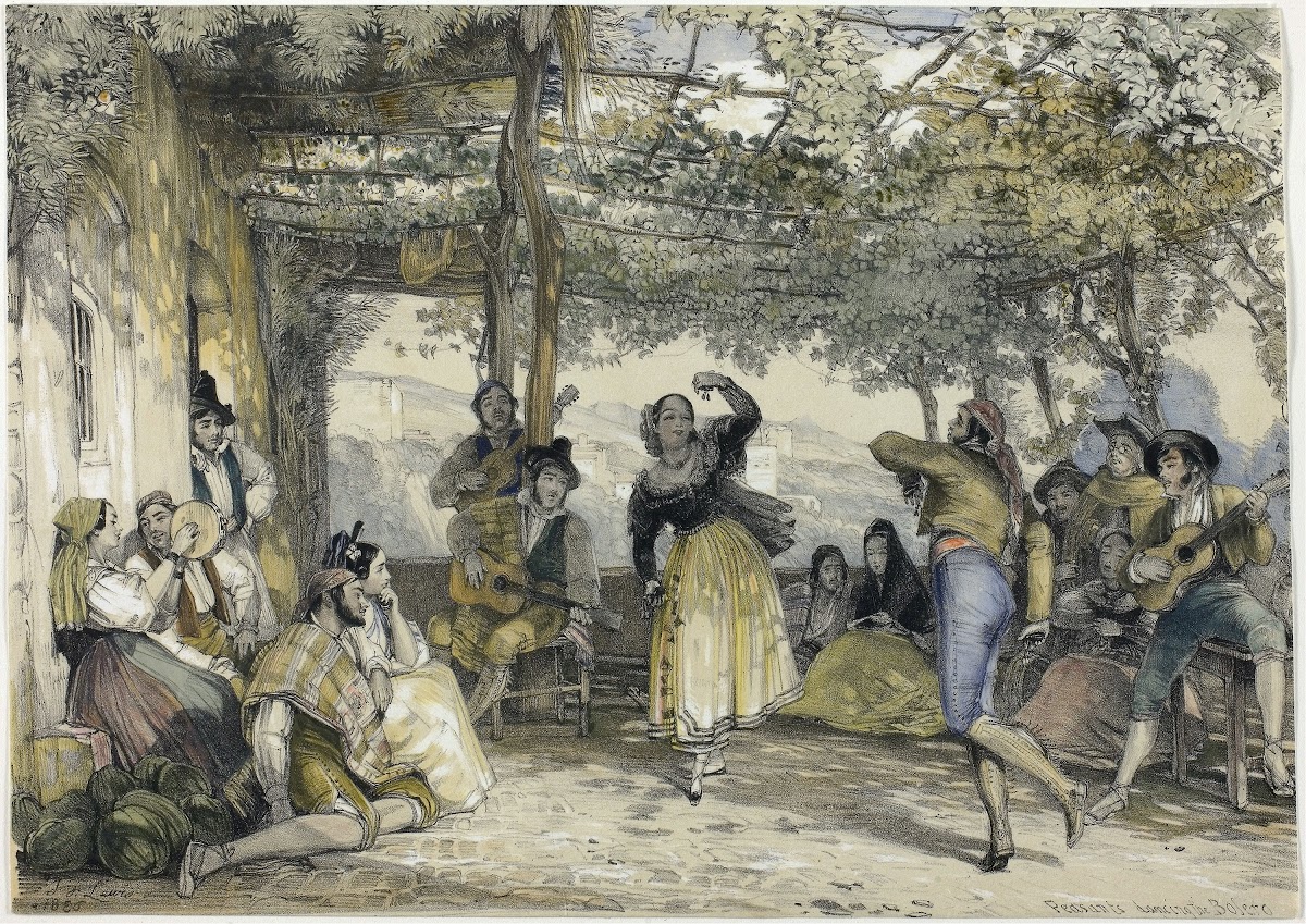 Spanish Peasants Dancing the Bolero 1836