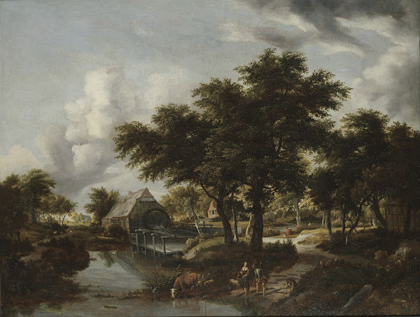 Wooded Landscape with a Watermill 1663