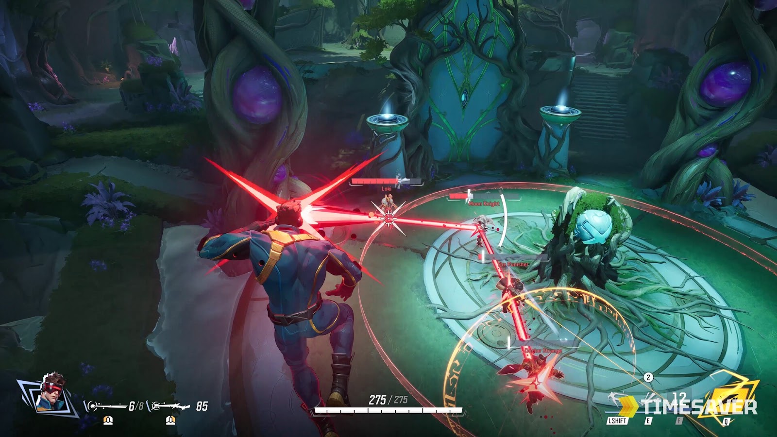 Cyclops firing his optic blast — the Season 8.5 Duelist in Marvel Rivals