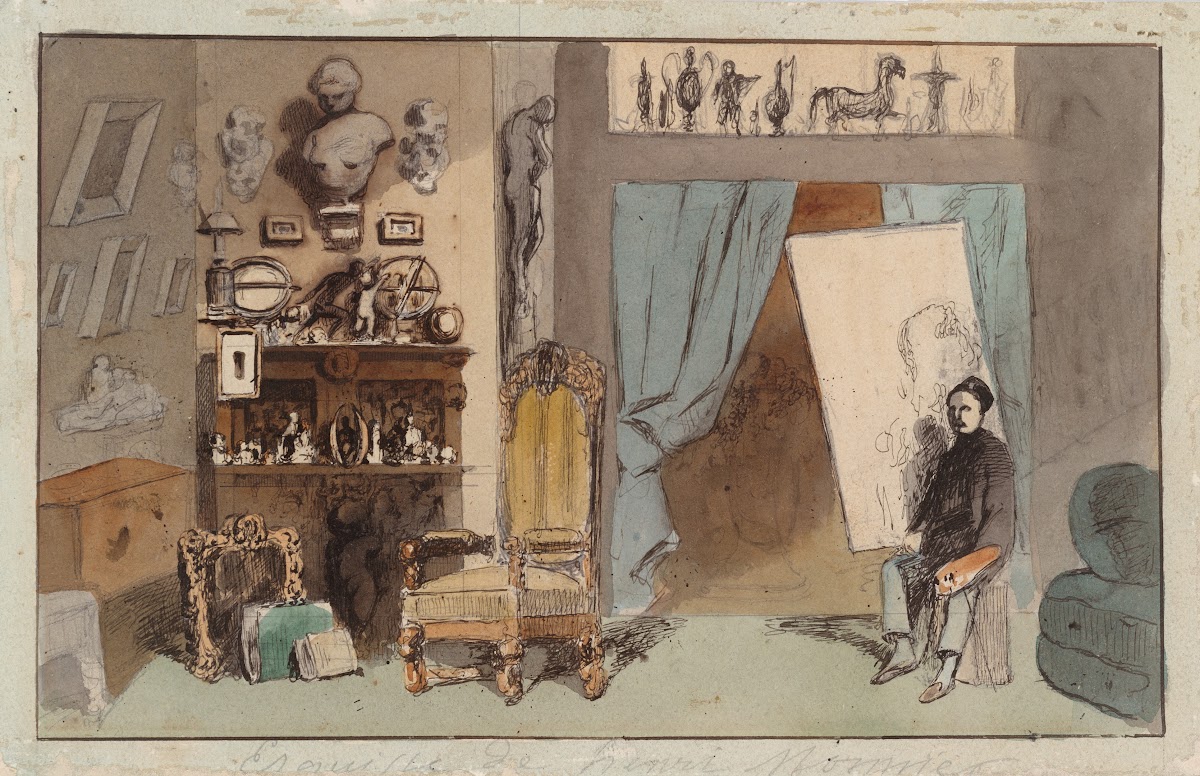 The Painters Studio ca 1855