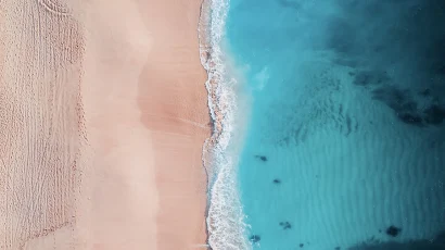 Water, Azure, Beach, Wood, Landscape 8K iPhone Wallpaper Background