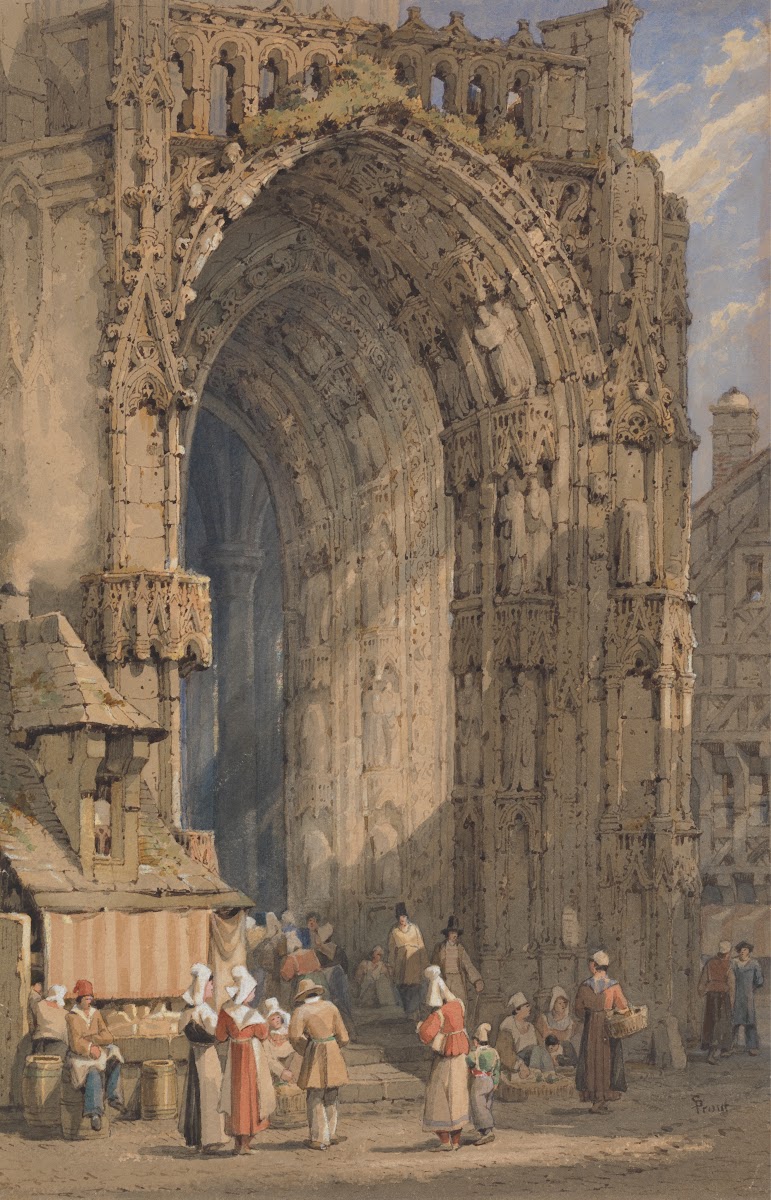 The Porch Reims Cathedral ca 1840