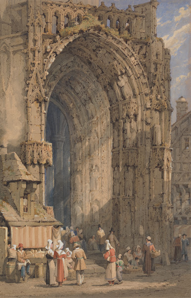 The Porch Reims Cathedral ca 1840