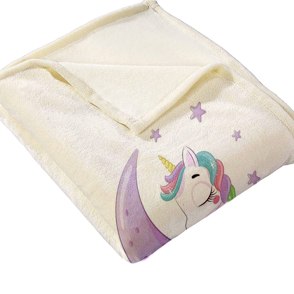 Flannel blanket with digital print, cartoon design