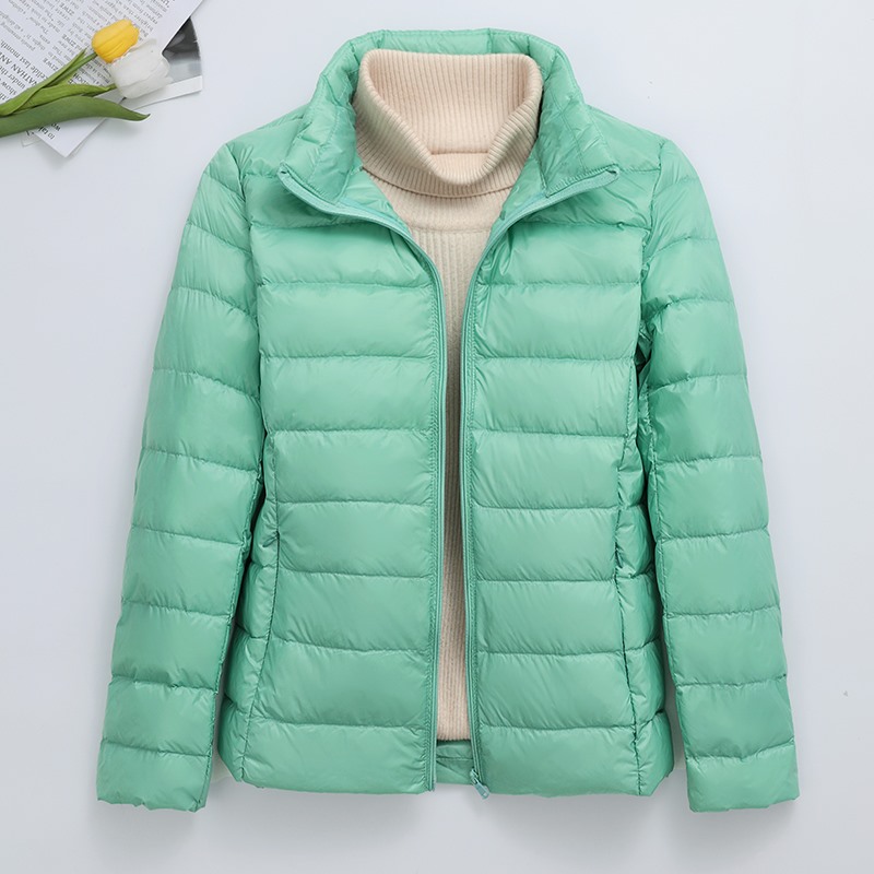 Lightweight Women's Quilted Jacket, Short, with Hood