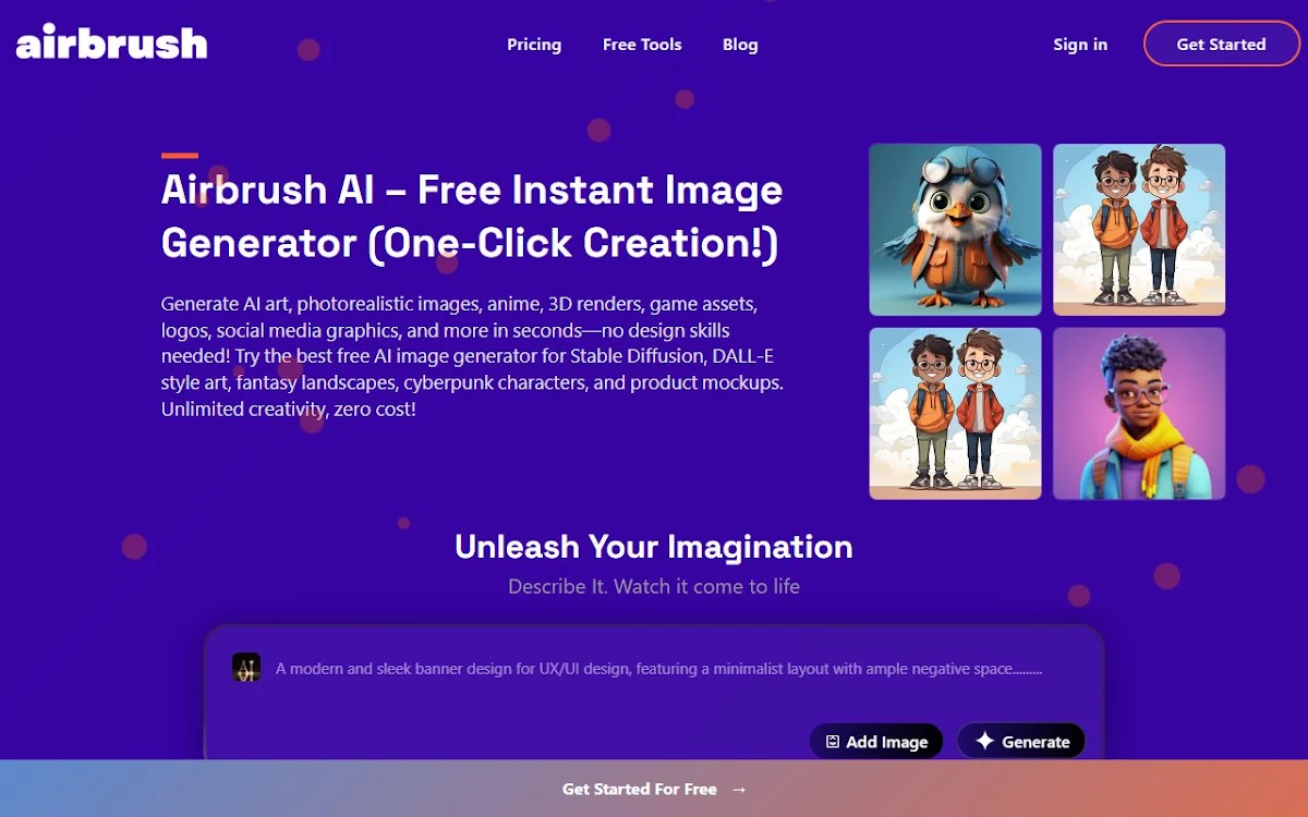 Captura de Airbrush AI