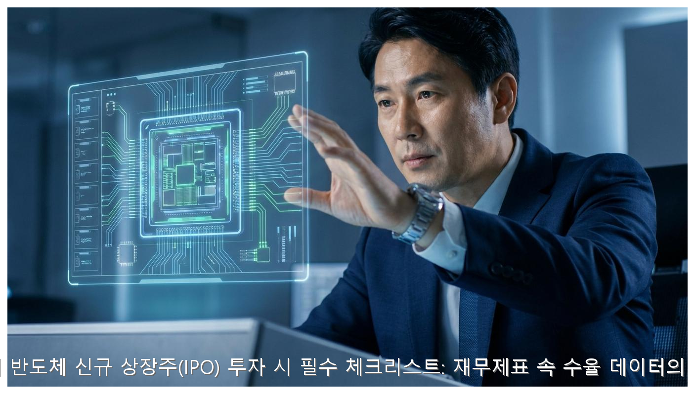 해외 반도체 신규 상장주(IPO) 투자 시 필수 체크리스트: 재무제표 속 수율 데이터의 진실 핵심 안내 및 분석 인포그래픽 (6)