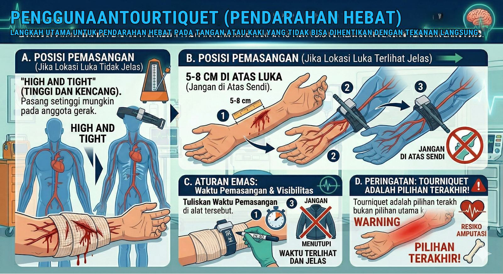 Pemasangan Tourniquet