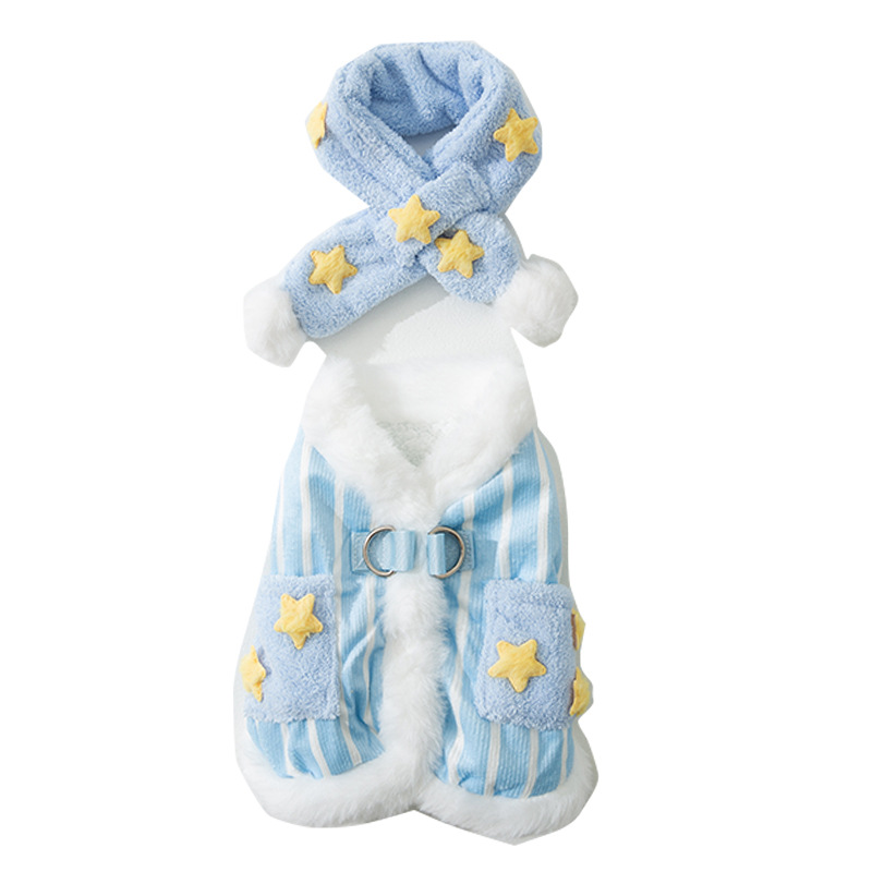Pet warm set with scarf and vest