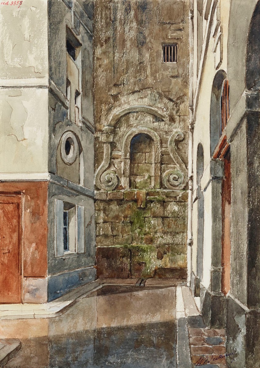 Ancienne fontaine rue Eginhard 1913