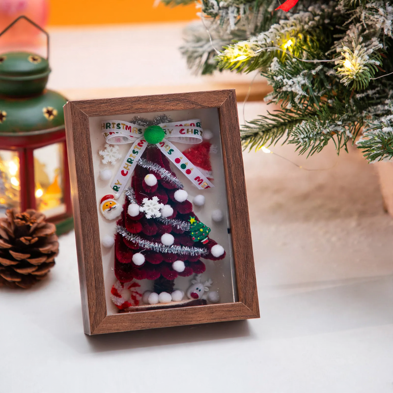 DIY Wooden Christmas Tree Kit, 12x28 cm