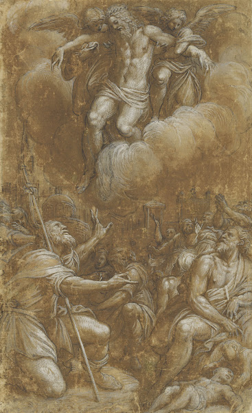 Saint Roch Interceding on Behalf of Plague Victims 1567 1573